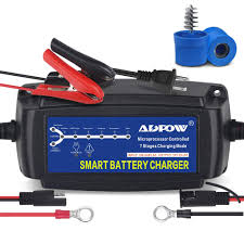 You may need to hook jumper cables up to a really dead battery for 5 or 10 minutes to give it enough of a surface charge and then hook up the charger afterward. Adpow 5a 12v Automatic Smart Battery Charger Automotive Maintainer 7 Stages Trickle Charger For Deep Cycle Battery Car Marine Trolling Motor Boat Truck Lawn Mower Rv Agm With Terminal Cleaning Brush Buy Online