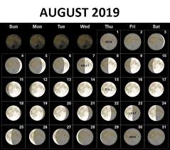 august 2019 moon phases calendar moon phase calendar new