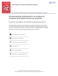 View the profiles of people named daniel nicole. Pdf Extreme Parties And Populism An Analysis Of Facebook And Twitter Across Six Countries