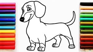 Coloring Page With Dachshund Dog Colouring Book For Kids Dachs Dachshundlove Dachshundofthe Dog Coloring Page Dog Coloring Book Toy Story Coloring Pages