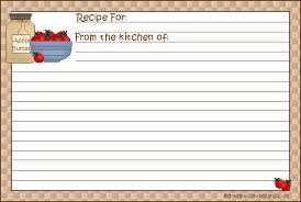 Free Cute Printable Recipe Cards Apples Card1 Recipe Cards Printable Recipe Cards Recipe Paper