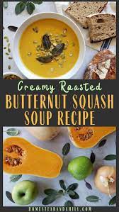 Creamy Roasted Butternut Squash Sage Soup Recipe Homestead And Chill Recipe Butternut Squash Recipes Soup Roasted Butternut Squash Soup Butternut Squash Soup