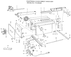 Craftsman Saw Parts Model 113226682 Sears Partsdirect Craftsman Table Saw Craftsman Table Saw