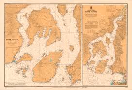 Detailed 19th Century Depth Chart Of Vancouvers Burrard