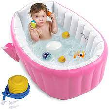 The best baby shower gifts across all categories, from brands like zutano, freshly picked, ubbi as its name suggests, the contraption is a dock with cushy sides that you can park your baby in for then we brought them into the bath for water play. Amazon Com Upgraded Inflatable Baby Bathtub With Air Pump Flymei Baby Bath Tub Toddler Bathtub Foldable Shower Basin For Newborn Portable Travel Bath Tub For Girl With Seat Baby Shower Gift Baby