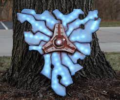 Painting The Guardian Shield From Legend Of Zelda Breath Of The Wild Legend Of Zelda Breath Zelda Breath Breath Of The Wild