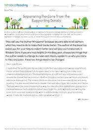 Students Will Highlight The Main Idea And Supporting Details In A Blog Post Written By A Whooo S R Reflective Teaching Literacy Worksheets Third Grade Projects