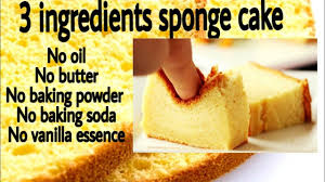 3 Ingredients Sponge Cake Basic Sponge Cake Soft Cake Tea Cake Youtube Tea Cakes Easy Cake Recipes Tea Cakes Recipes