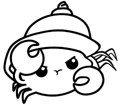 Some of the coloring page names are awesome drawing of mr krabs coloring netart, squidward and mr krabs coloring netart, mr krabs and squidward coloring netart, mr krabs calling for spongebob coloring netart, 10 images about perla pearl krabs on, mr krabs is disappointed to spongebob. Kawaii Hermit Crab Coloring Page Free Printable Coloring Pages For Kids