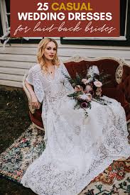 Some brides imagine saying 'i do' in a fairytale ballgown. 25 Casual Wedding Dresses For Laid Back Brides Junebug Weddings