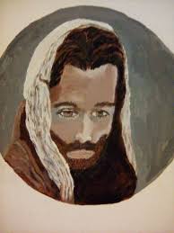 Original stained-glass cross painting