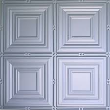 Tin ceiling tiles were particularly popular in the victorian era and the 1920s. Global Specialty Products Dimensions 2 Ft X 2 Ft Nickel Tin Ceiling Tile For Refacing In T Grid Systems 320 12 The Home Depot