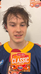 Joined by #8 Jack Miller of the Calgary Royals postgame @thecirclekclassic  @hockeypayne