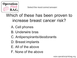 Various members of the audience have made all of the following statements. Test Your Knowledge Of Breast Cancer Ppt Video Online Download