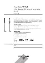My co2 (pg) sdn bhd. Sensor Inpro 5000 I In Line Dissolved Co2 Sensor For Fermentation