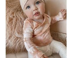 DUSTDYE ROSE BABESIE 3 body personnalisé tie-dye bébé, une pièce pour votre  tout-petit