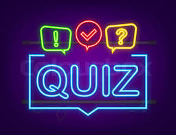 Quiz Button with speech bubble symbols ...