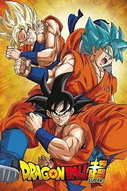 Goku poster de dragon ball. Amazon Com Dragon Ball Super Tv Show Manga Anime Poster Super Goku Collage Size 24 X 36 Inches Posters Prints