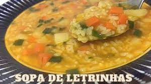 Sopa De Letrinhas Bem Simples E Gostosa Youtube