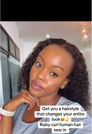 Transform Your Look with Ruby Curl Human Hair Sew In