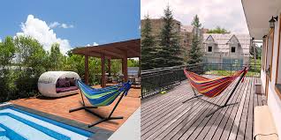 Kitchen stuff plus, 1755 pickering parkway, pickering, on l1v 6k5, canada. 9ft Double Hammock With Space Saving Steel Stand For Travel Outdoor Camping Livingbasics