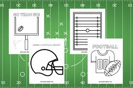 National football league logos the national football league got underway in 1920 when it was known as the american professional football association and began with 11 teams. Football Coloring Pages 4 Free Printables Simply Bessy