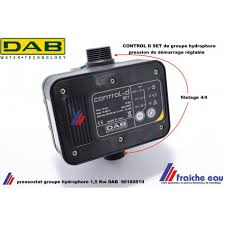 Pressostat De Pompe Dab Pour Groupe Hydrophore Automatisation Du Fonctionnement De La Pompe Demarrage Et Arret Automatique