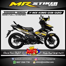 Daftar harga honda supra x125 bekas/second & baru di indonesia maret 2021. Y Mx King 019 020 Stiker Motor Premium Striping Motor Suka Suka Decal Motor Mr Stiker