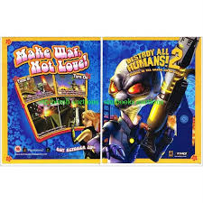 Ps2 iso are playable on pc with pcsx2 emulator. Destroy All Humans 2 Ps2 Xbox Original Magazine Dps Advert Ld000414 On Ebid United States 125839121