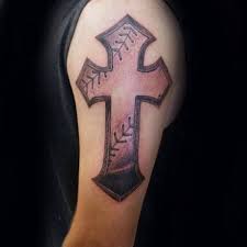 Other elements here are up to you, for example, wings, roses and so on. 20 Baseball Cross Tattoo Designs For Men Religious Ink Ideas
