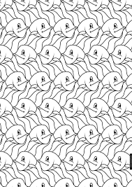 Escher Patterns Abstract Coloring Pages Coloring Pages Mc Escher