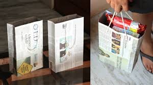His is really a unique handbag and you can carry it with you wherever you go. How To Make A Paper Bag With Newspaper Full Tutorial Weight Capacity How To Make A Paper Bag Newspaper Bags Newspaper Paper