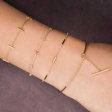 Pin By Mercedes On Jewels And Jewelry Gold Bracelets Stacked Dainty Gold Bracelet Thin Gold Bracelet
