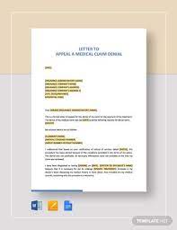 Insurance denial appeal template ten ideas to organize. 10 Best Medical Appeal Letter Templates Pdf Word Pages Google Docs Free Premium Templates