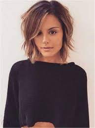 Layered Short Tilted Bob Hairstyle Straight Synthetic Hair Lace Front Cap Women Wigs 12 Inches Layered Bob Hairstyles Bob Hairstyles Hair Styles
