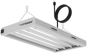 Amazon Com Vivosun 6500k 2ft T5 Ho Fluorescent Grow Light Fixture For Indoor Plants Ul Listed High Output Fluorescent Tubes 4 Lamps Garden Outdoor