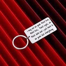 It is more of a differentiation between casual dating and being serious and committed to one person. Wife Husband Couple Keychain For Him Her Men Woman Gift For Boyfriend Girlfriend Anniversary Wedding I May Not Be Your First Date Valentines Day Gifts Christmas Stocking Stuffer Keyring Buy Online At