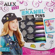 Alex diy paint and wear enamel pins lets your young fashion designer create a dozen trendy metal pins! Alex Toys Diy Paint And Wear Enamel Pins Alphabet Soup