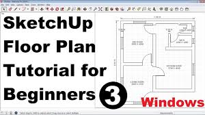 Use the push/pull tool to make the rectangle 3d. Sketchup Floor Plan Tutorial For Beginners Youtube