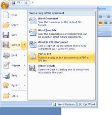 Just converted word document to pdf and it works like. Cara Mudah Menyimpan Word Ke Pdf Di Office Word 2007