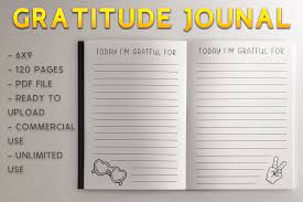 Do check it out, and let this be a start to your beautiful journey of gratitude journaling. Gratitude Journal Kdp Template Grafik Von Kdp Product Creative Fabrica