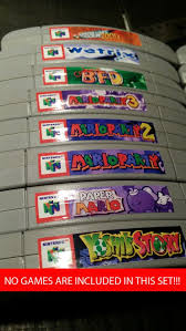 Buy the selected items together. Nintendo N64 Cartridge Spine Top End Labels All U S Games Etsy