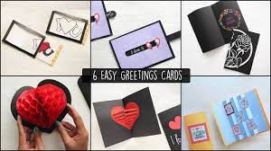 Maybe you would like to learn more about one of these? 6 Easy Diy Greeting Cards Handmade Cards Card Making Ideas Youtube