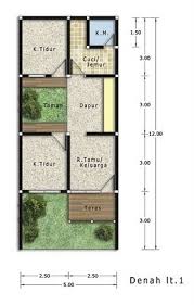 Studio 0cm Rumah Taman Tipe 36 Menyiasati Budget Yang Terbatas Denah Rumah Desain Rumah The Plan