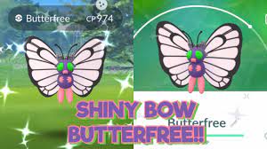Catching ✨SHINY✨ Bow Costume Butterfree!! Pokémon Go Fashion Week Event  Gameplay!! - YouTube