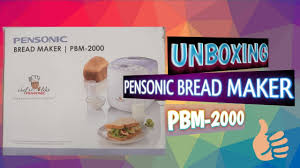 Indeed, the best panasonic bread maker comes from a long line of home appliances and electronic devices developed, manufactured and sold by this japanese brand. Unboxing Breadmaker Pensonic Pensonic Bread Maker Pbm 2000 Youtube