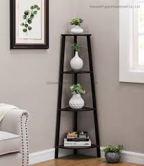 The greenco 5 tier corner shelves with a white finish, are functional and attractive alike. Industrial Corner Shelf 5 Tier Bookcase Storage Rack Plant Stand Rustic Wood Accent Furniture With Metal Frame China Bookcase Shelf Made In China Com