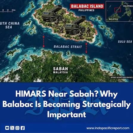 Balabac matters because geography is turning into military leverage. Located near Sabah and the maritime routes linking the South China Sea with the Sulu Sea, the island gives the Philippines and its