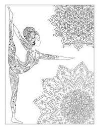 Download Yoga And Meditation Coloring Book For Adults With Yoga Poses And Mandalas Mandala Coloring Pages Mandala Coloring Yoga Mandala