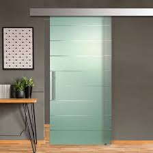 Our sliding glass doors are cut to size, fabricated to fit the hardware, and tempered to fit your home project. Glass Door Us Sliding Glass Barn Door With Installation Hardware Kit Wayfair